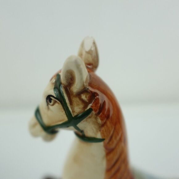 Christmas White Ceramic Rocking Horse - Picture 15 of 15